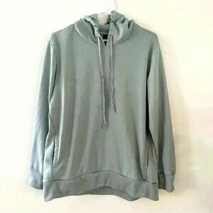 Mondetta Women's Ottoman Hoodie Pulloverā Green Size Medium